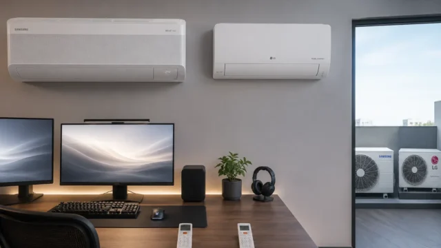 Samsung WindFree AI 12000 ou LG 9000: capacidade define o uso