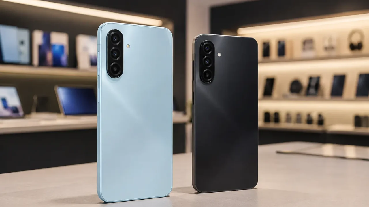 Galaxy A17 Azul ou Preto: a escolha está no acabamento