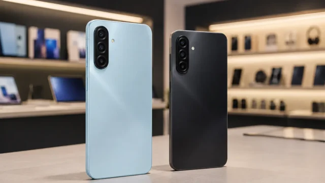 Galaxy A17 Azul ou Preto: a escolha está no acabamento