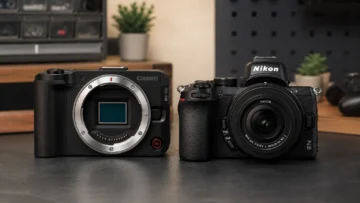 Canon EOS R50 V ou Nikon Z50: criação em vídeo ou kit com lente