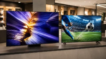 Samsung S90F ou QEF1: OLED 144 Hz de um lado, QLED com AI do outro