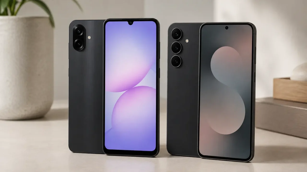 Galaxy A07 ou S25 FE: dois perfis de experiência na linha Samsung