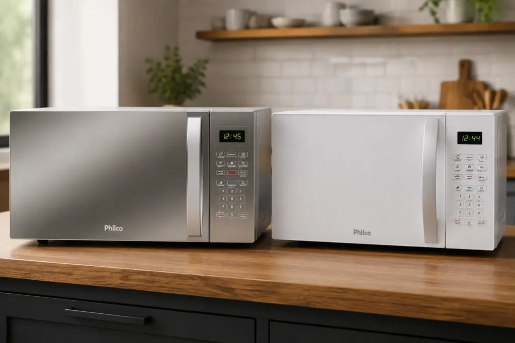 PMO38S ou PMO38E: dois micro-ondas Philco 33L com focos diferentes