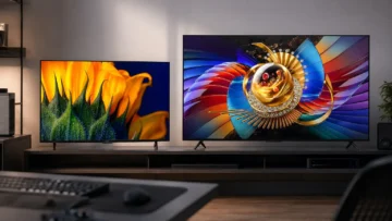 HQ QLED 55 ou TCL Q7D Pro 75: tamanho da tela muda a escolha