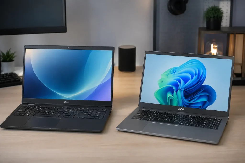 Dell 15 ou Acer Aspire Go: dois Core i5, propostas diferentes