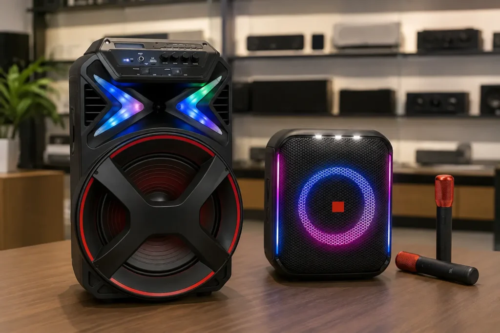 Caixa Mondial CM-400 ou JBL PartyBox Encore: perfis diferentes