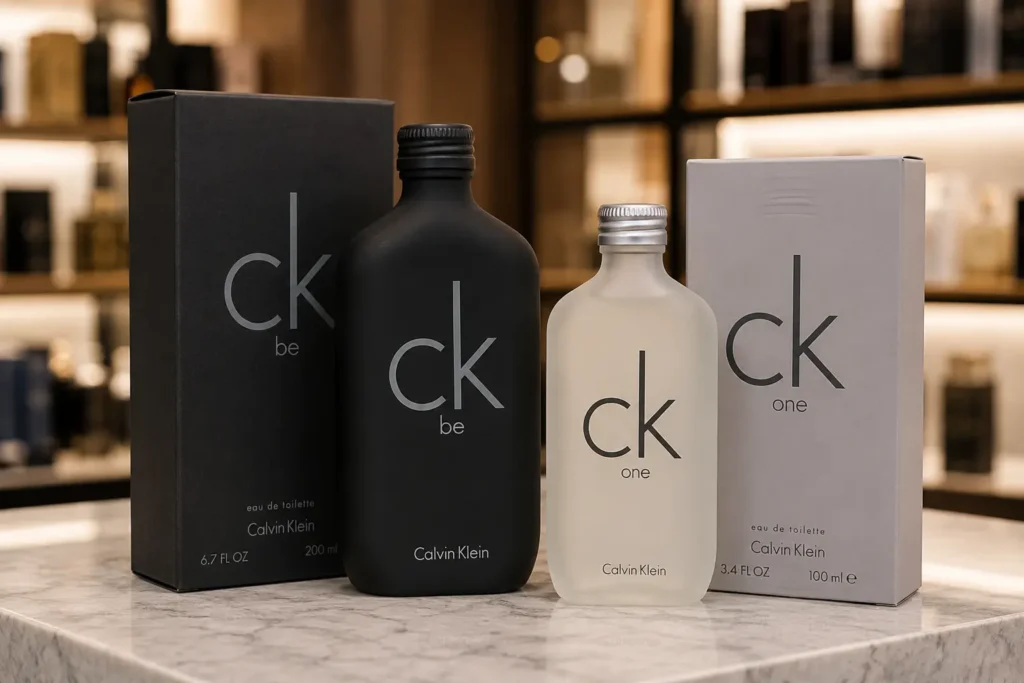 CK Be 200 ml ou CK One 100 ml: a escolha passa pelas notas