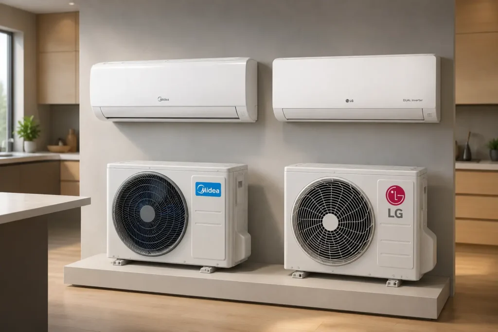 Midea AI Ecomaster ou LG Dual Inverter: IA e controle