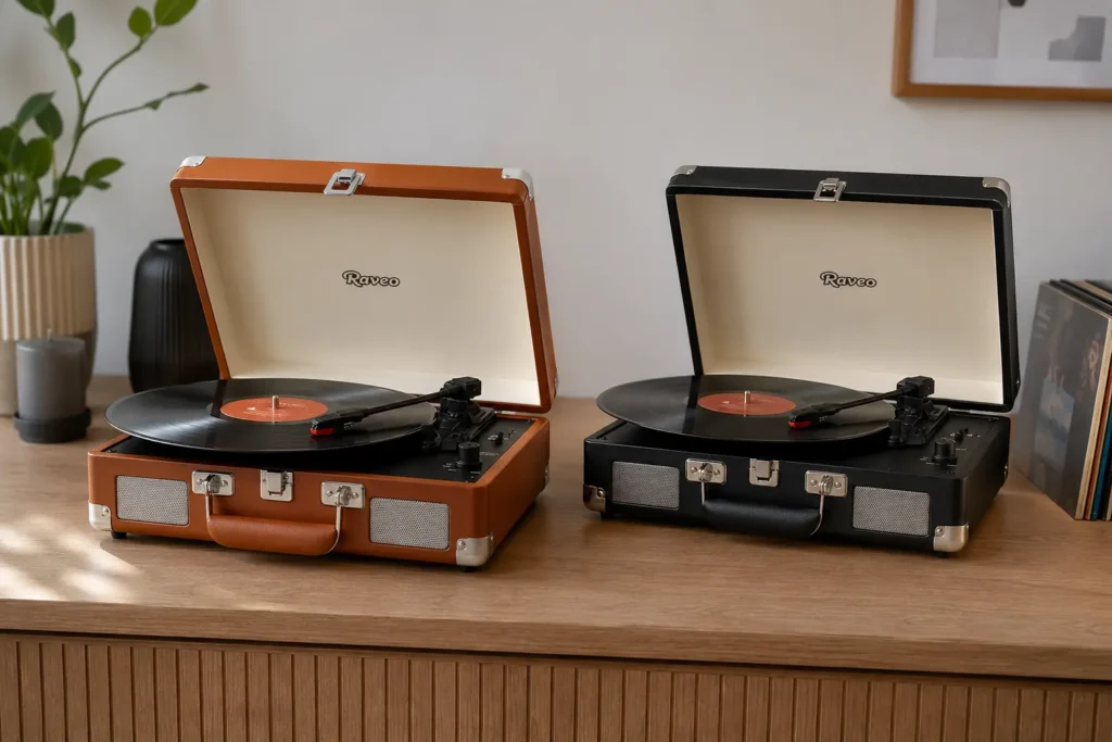 Vitrola Raveo Chrome Brown ou Black: a escolha está no ambiente