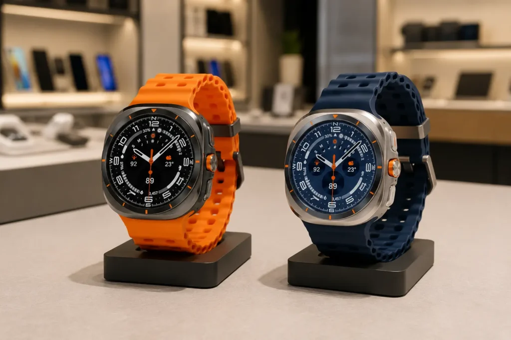 Galaxy Watch Ultra Azul ou Cinza: a escolha está no acabamento