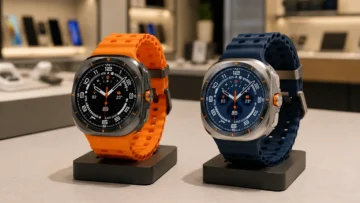 Galaxy Watch Ultra Azul ou Cinza: a escolha está no acabamento