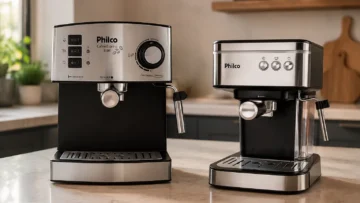 Cafeteiras Philco de 15 bar e 20 bar têm propostas diferentes