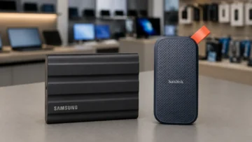 SanDisk 2TB e Samsung T7 Shield: espaço contra proteção