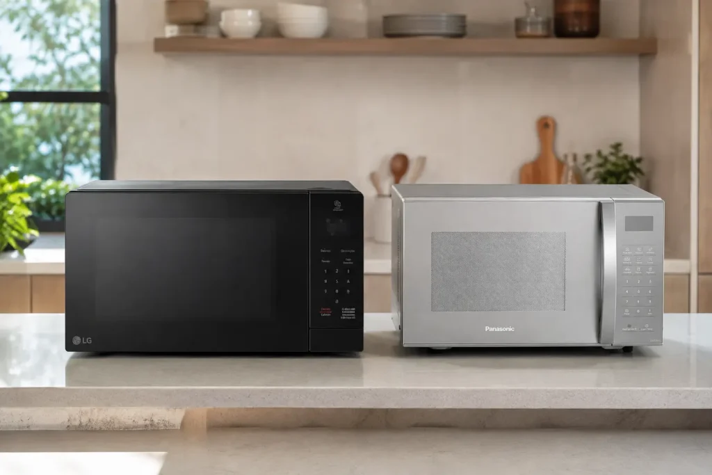 Micro-ondas LG 30L ou Panasonic 27L: recursos definem a escolha