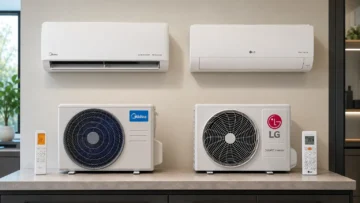 Midea AI Ecomaster ou LG AI Smart: Turbo contra controle por voz