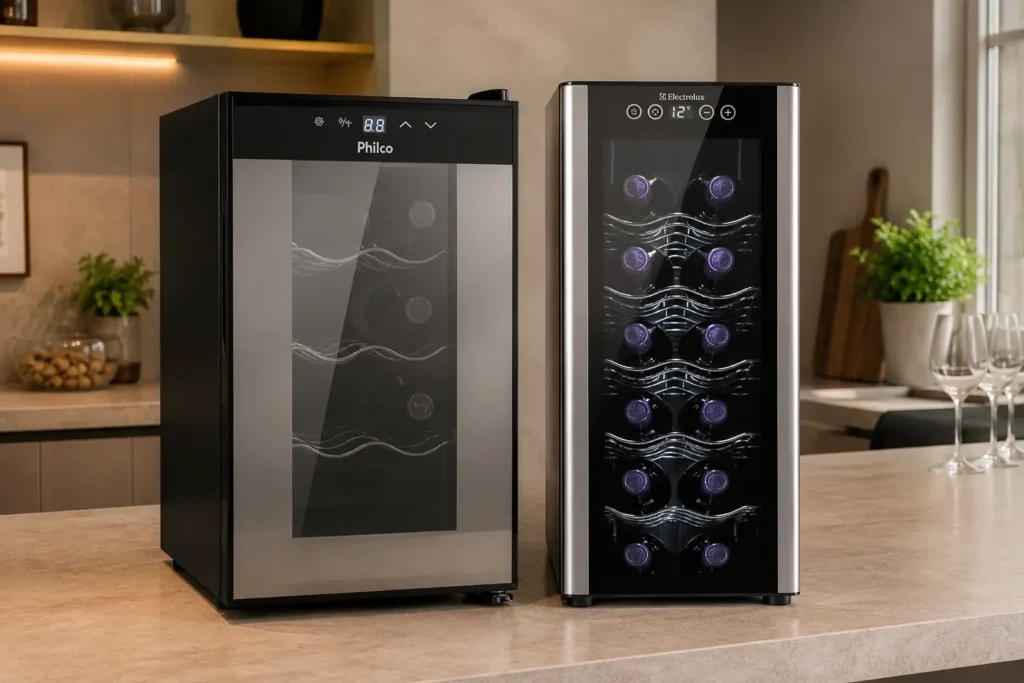 Philco PAD8 ou Electrolux ACB12: 8 ou 12 garrafas muda a escolha