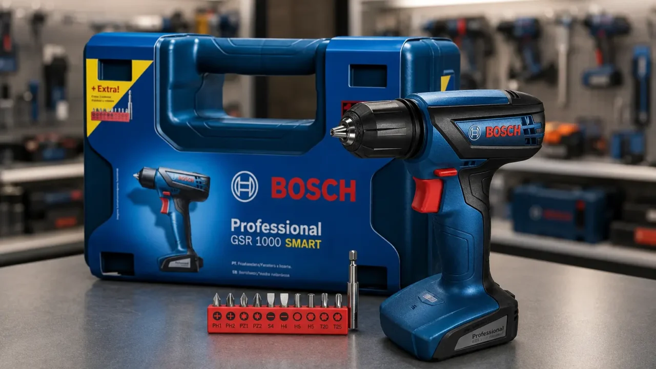 Bosch GSR 1000 Smart: o que muda entre os três kits?