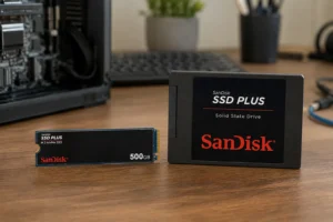 SanDisk 500GB: M.2 NVMe e SSD Plus SATA servem a PCs diferentes