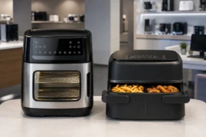 Airfryer forno 12L ou duplo cesto 7,1L: duas rotinas na cozinha