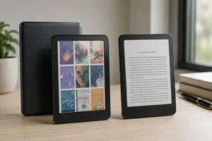 Kindle Colorsoft ou Paperwhite: a escolha passa pela tela