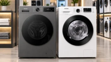 Hisense WD1I1141BT1 ou Samsung WD11M: Steam ou secagem de 7 kg