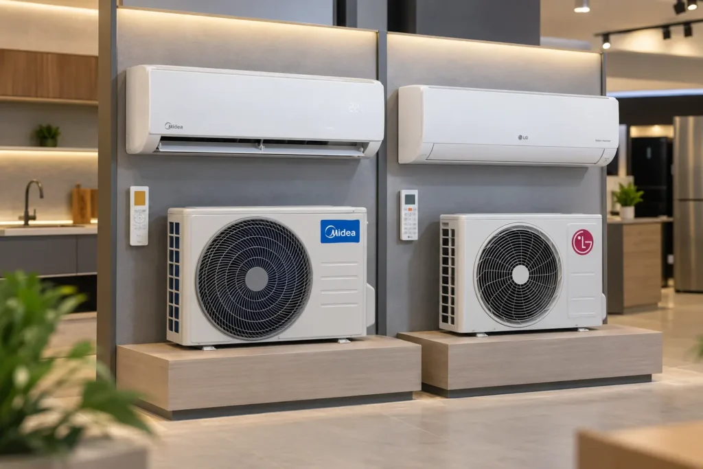 Midea 12.000 ou LG 9.000 BTUs: a escolha começa pelo ambiente