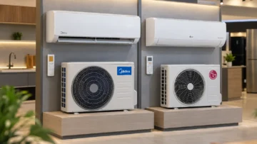 Midea 12.000 ou LG 9.000 BTUs: a escolha começa pelo ambiente