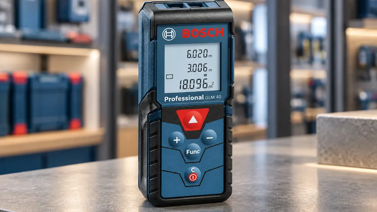 Bosch GLM 40 ou trenas de 25 e 40 m: o que muda na escolha?