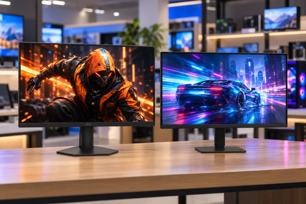 AOC G50 ou LG 24G411A: o desempate está em FreeSync e Shadow Control