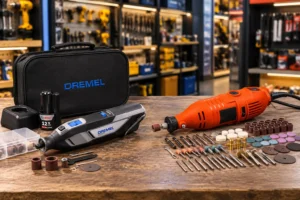 Dremel 8240 ou GM Bear 135W: mobilidade ou 87 acessórios