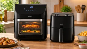 Air fryer Elgin 12L ou 3,5L: capacidade e funções no uso diário