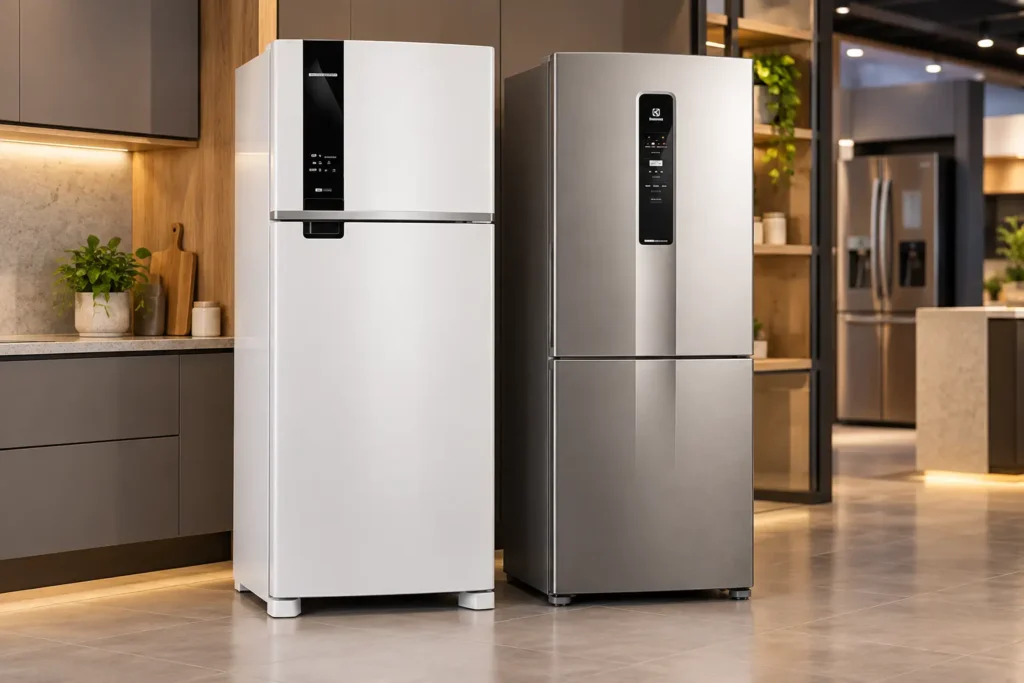 Brastemp 415L ou Electrolux 490L: capacidade e organização no uso diário