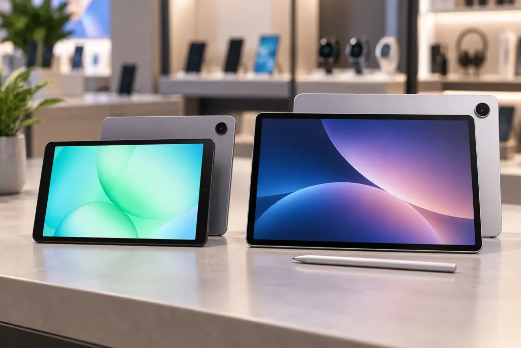 Galaxy Tab A11 ou S11: a diferença está em tela, RAM e armazenamento