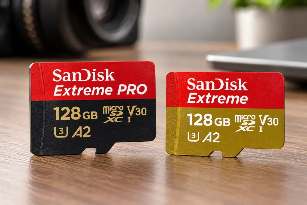 SanDisk Extreme Pro ou Extreme 128 GB: leitura ou gravação no uso diário