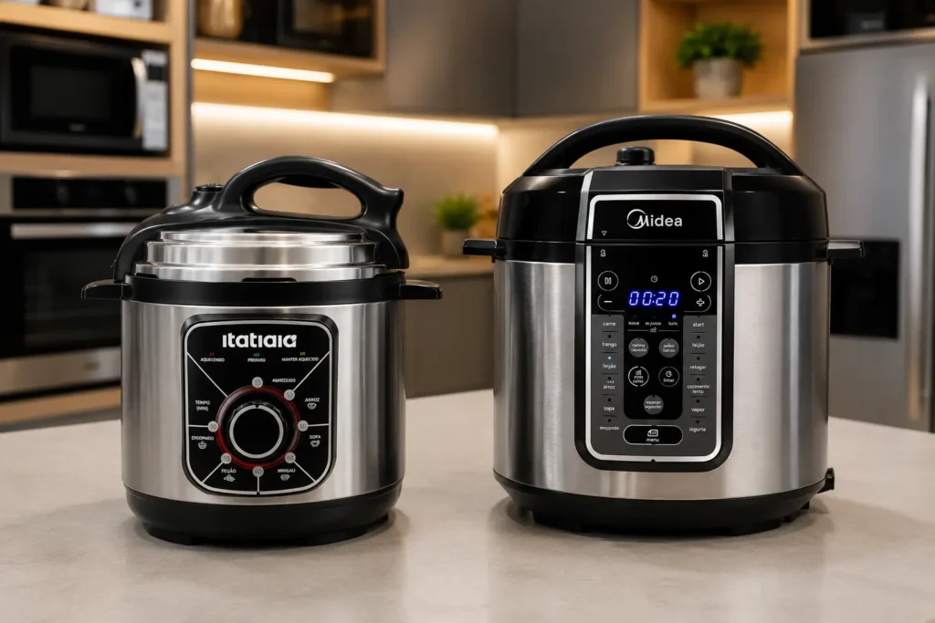 Itatiaia 3L ou Midea 6L: capacidade e controles mudam a rotina