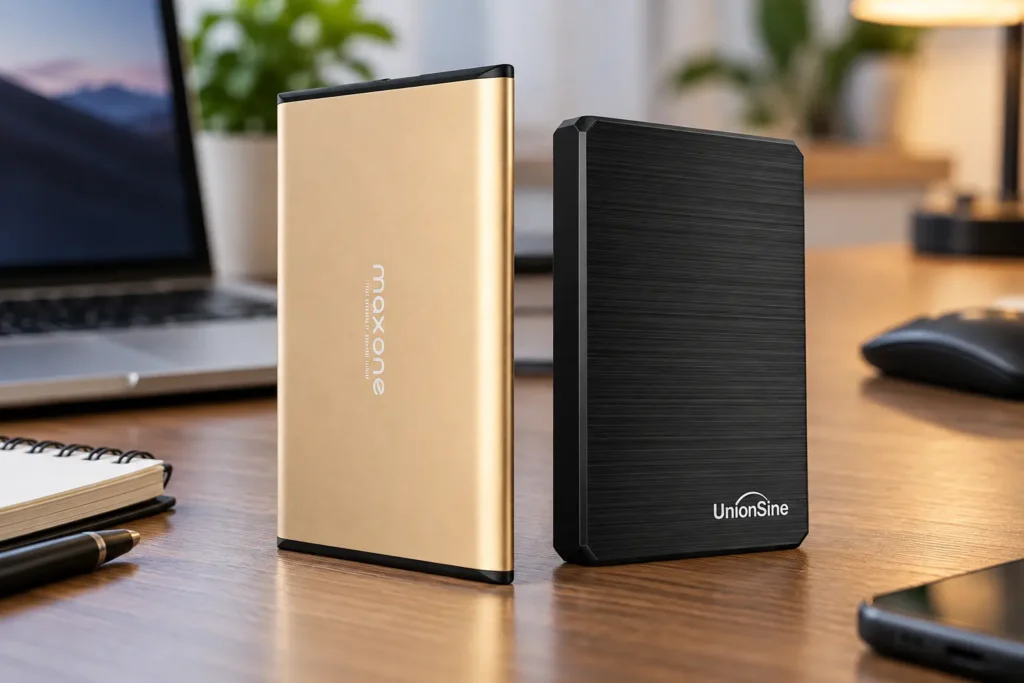 Maxone 500GB ou UnionSine 1TB: a diferença começa na capacidade