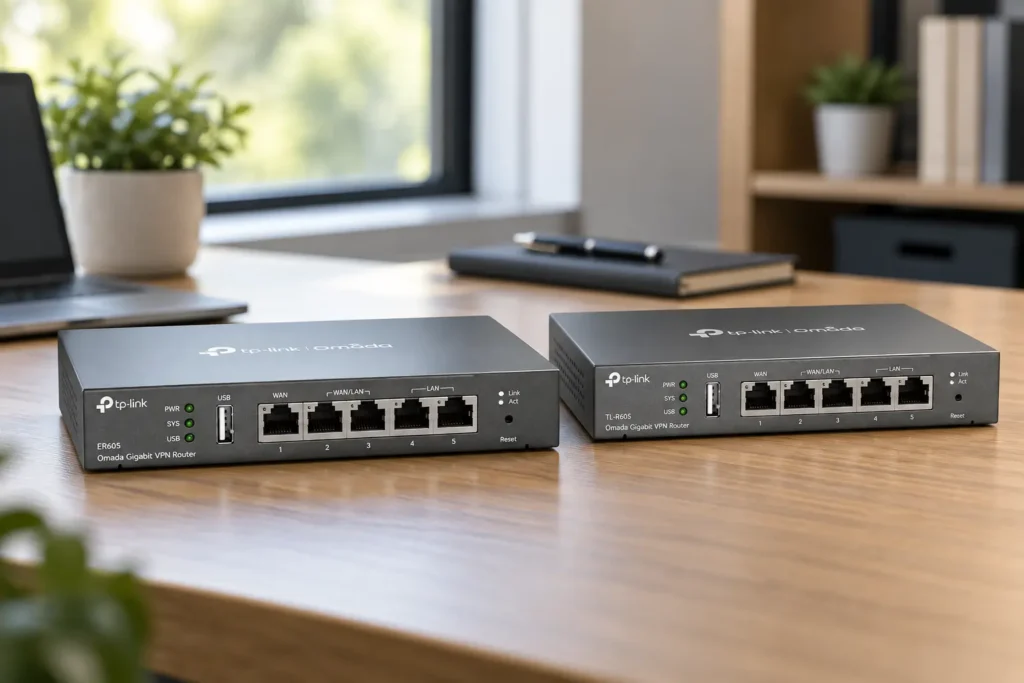TL-ER605 ou TL-R605: diferenças aparecem em VPN, Omada e versão