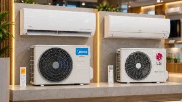 Midea 12.000 ou LG 9.000: capacidade e ciclo mudam o uso diário