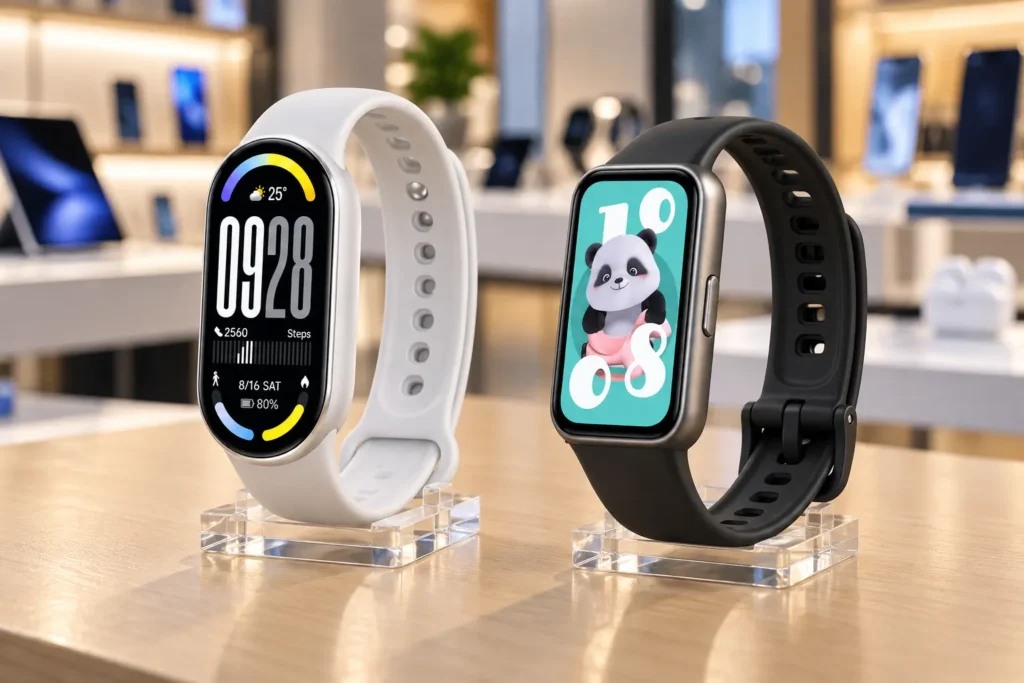 HUAWEI Band 11 ou Xiaomi Band 10: bem-estar ou treino e bateria