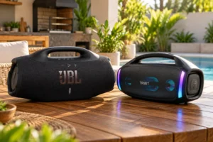 JBL Boombox 4 ou StormBox Blast 2: resistência ou karaokê