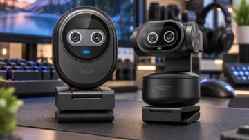 EMEET PIXY ou Piko 4K: PTZ muda o enquadramento em movimento