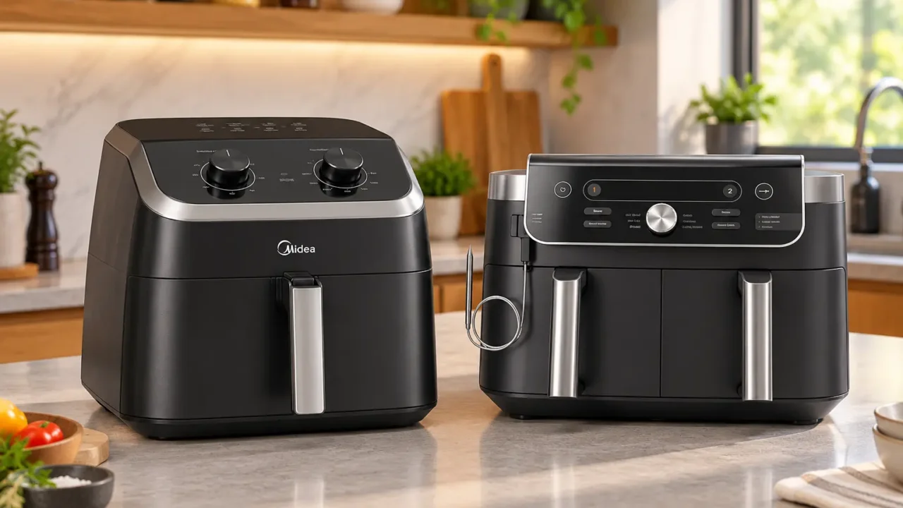 Midea 8,5 L ou Ninja DualZone: cesto único contra duas zonas