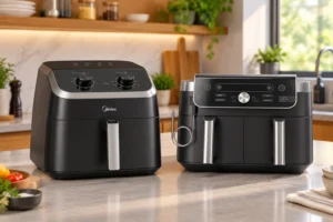 Midea 8,5 L ou Ninja DualZone: cesto único contra duas zonas