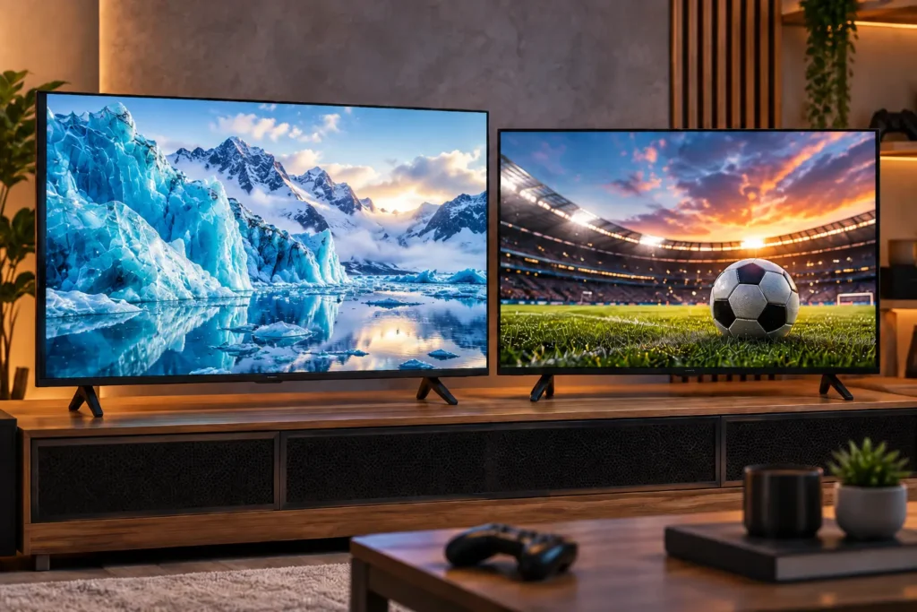Philips 50PUG7300 ou Samsung U8600F: VRR ou Tizen