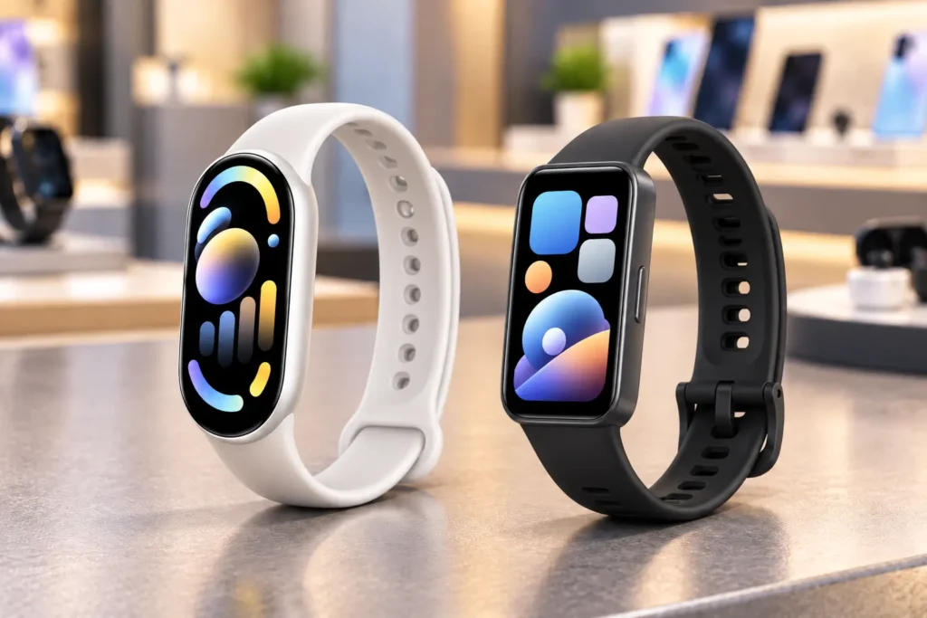 HUAWEI Band 10 ou Xiaomi Smart Band 10: leveza, tela ou bateria