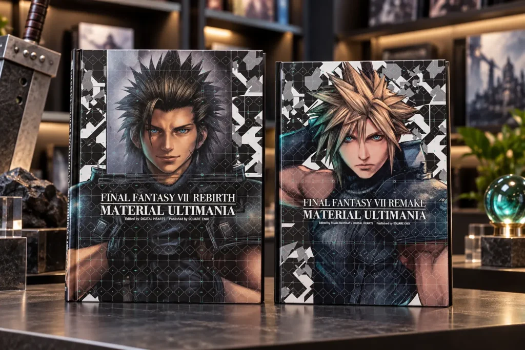 Material Ultimania de Rebirth ou Remake: cada volume acompanha um jogo
