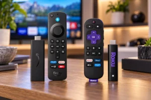 Fire TV Stick HD ou Roku HD 2025: Alexa ou instalação via USB