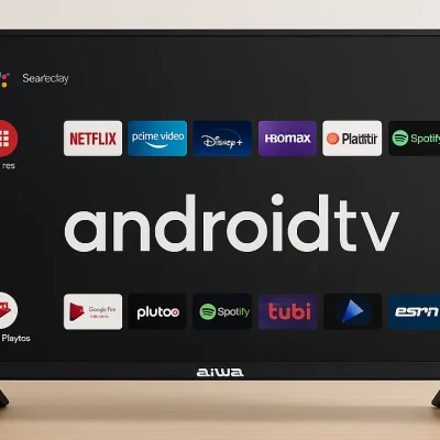 5 Aiwa Android TV 32” com Imagem HDR e Suporte Garantido