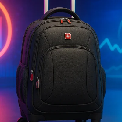 Mochila Swissport com Rodinhas 360° para Notebook