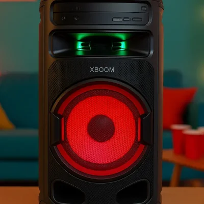 LG XBOOM RNC7: Graves Potentes e Conectividade Total